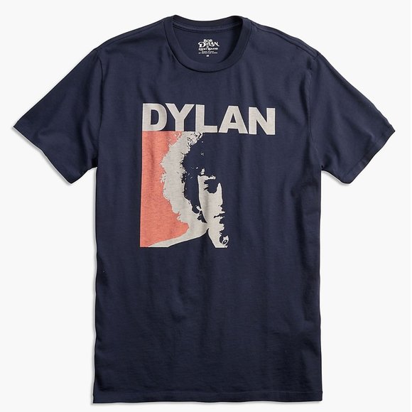 Lucky Brand Bob Dylan T-Shirt Face Logo folk country rock L NWT - Picture 1 of 3